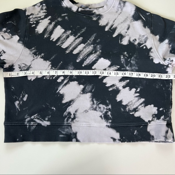 Zara Black Gray Abstract Print Sweatshirt Sz M - Picture 5 of 8